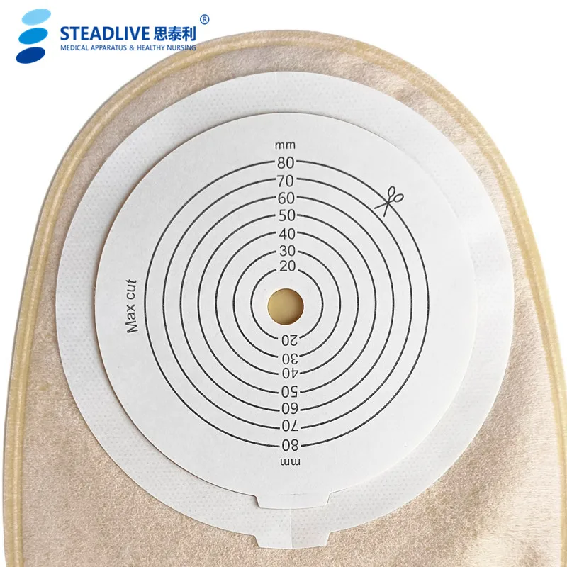 80mm flange one piece rectal pouch system  colostomy bag for ileostomi
