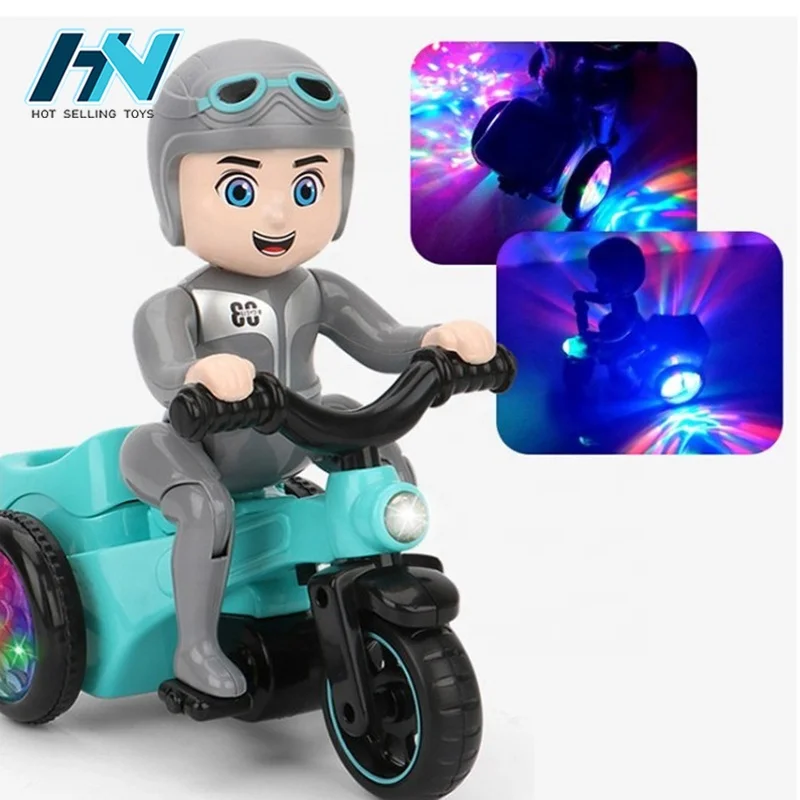 Battery operated Stunt tricycle with light&sound