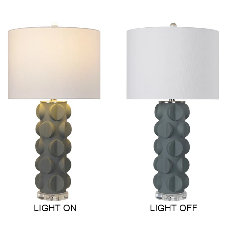 living room bedside crystal decorative hammered antique brass resin accent table lamps