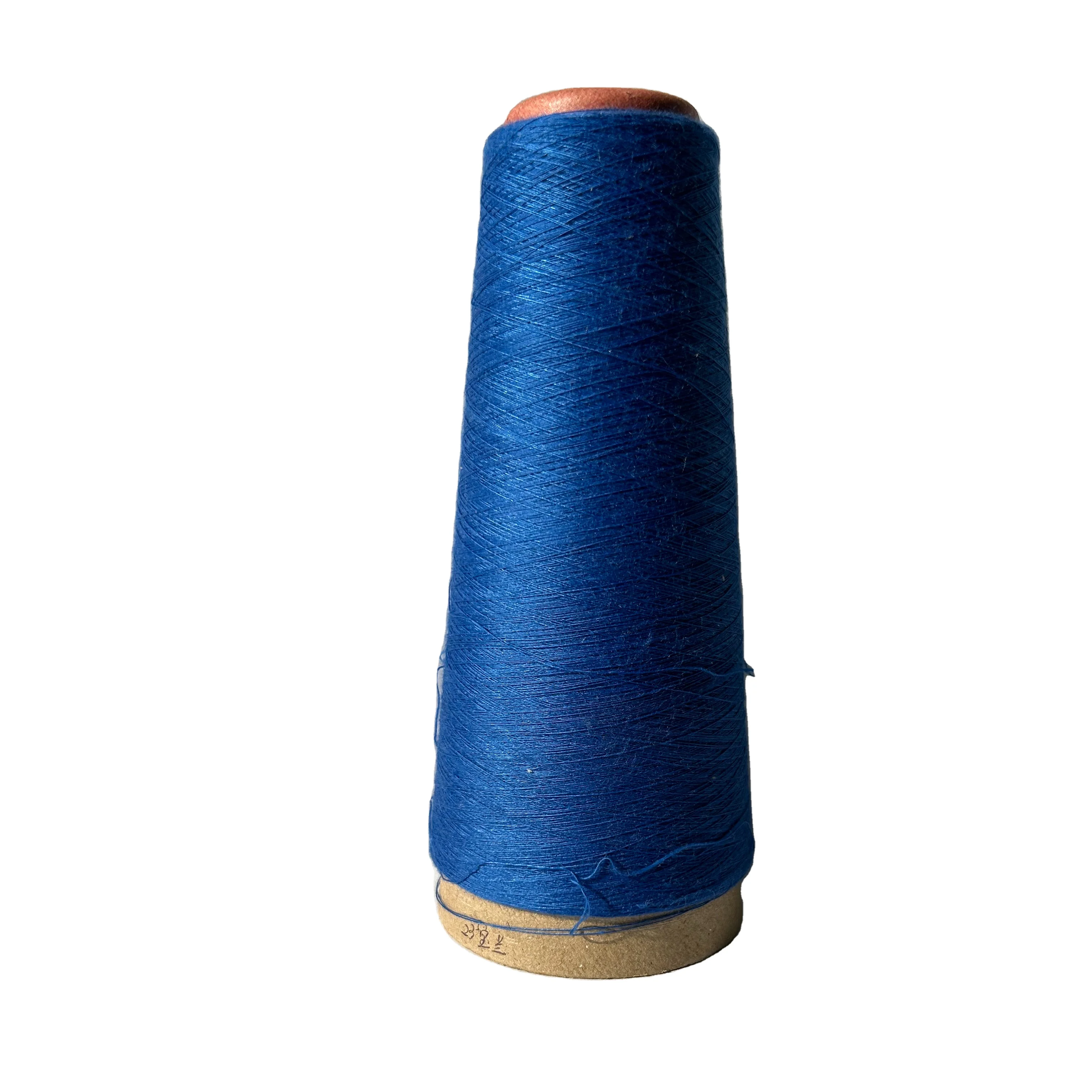 Factory Direct Wholesale 20S 24S 30S 32S Open End Recycled Weaving Cotton Crochet Polyester Blended Spun Yarn Knitting