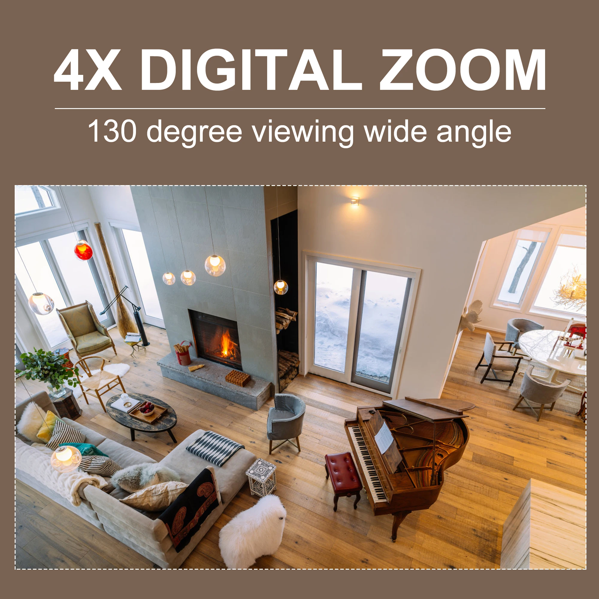 ZCVISION Smart Battery Camera Tuya Wireless Rechargeable Low Consumption PIR Motion Detection two-way Audio for Home Security