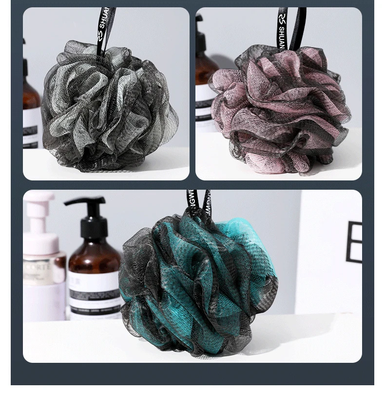 Extra Large Mesh Pouf Soft Scrubber for Men and Women Exfoliate with Big Gentle Cleanse in Beauty Bathing Accessories