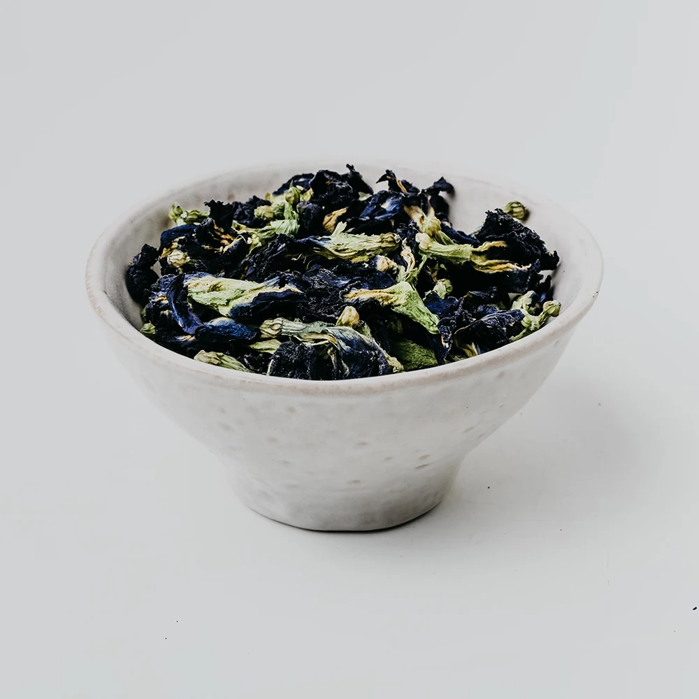 Customization Packaging Canned Herbal Detox Tea 100% Pure  healthy Blue Dried Butterfly Pea Bubble Tea Full of Vitamin