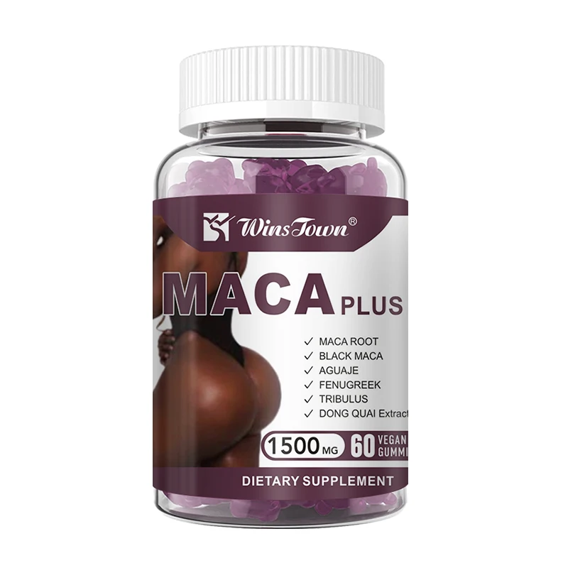 Private label Maca plus gummies 1500mg top quality halal gummies branded gummy ISO food Safety HACCP Factory