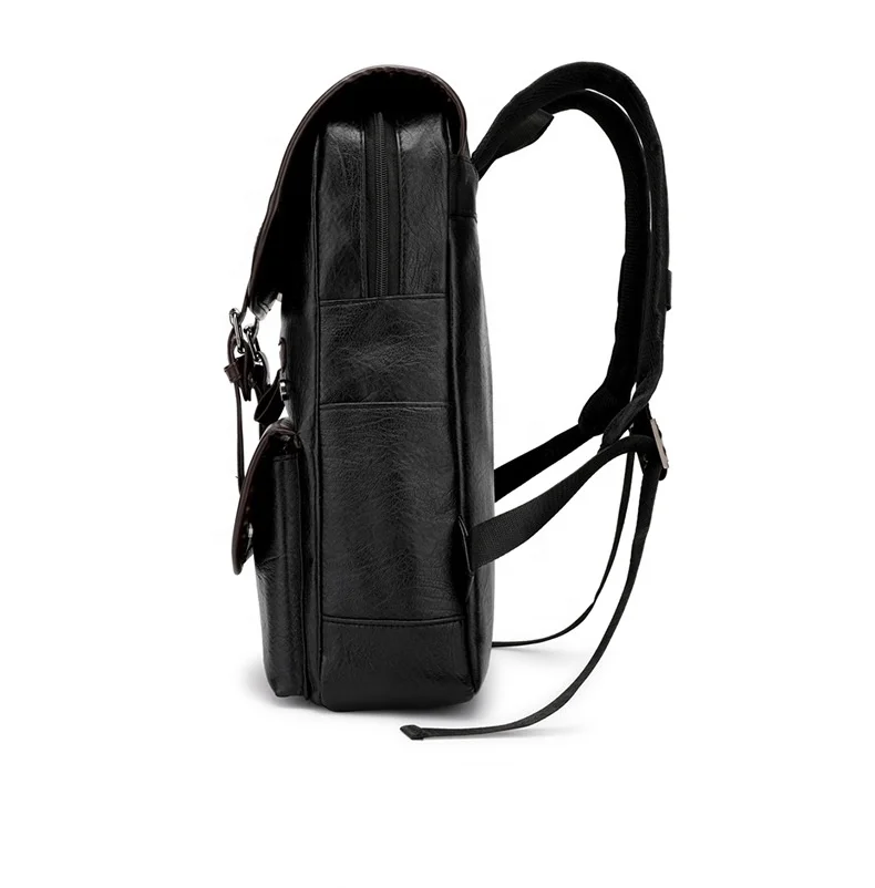 Factory New Design Fashion Mochilas Pu Men Backpack Business Backpack Laptop