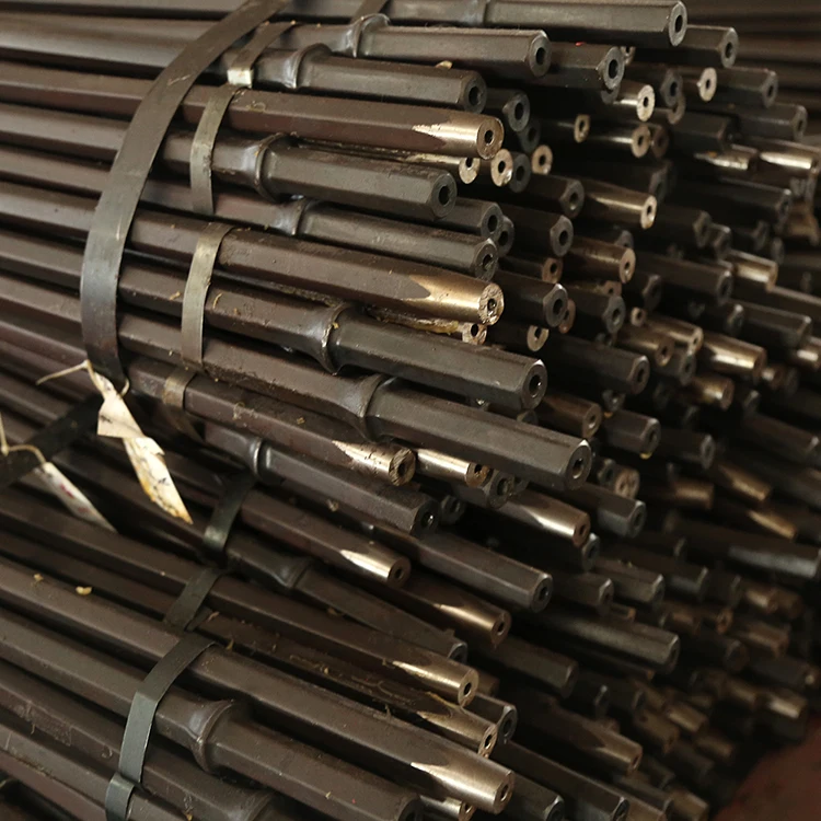 Hand Held Accessories Small Hole Drilling Mining Taper Rock Drill Rod Steel