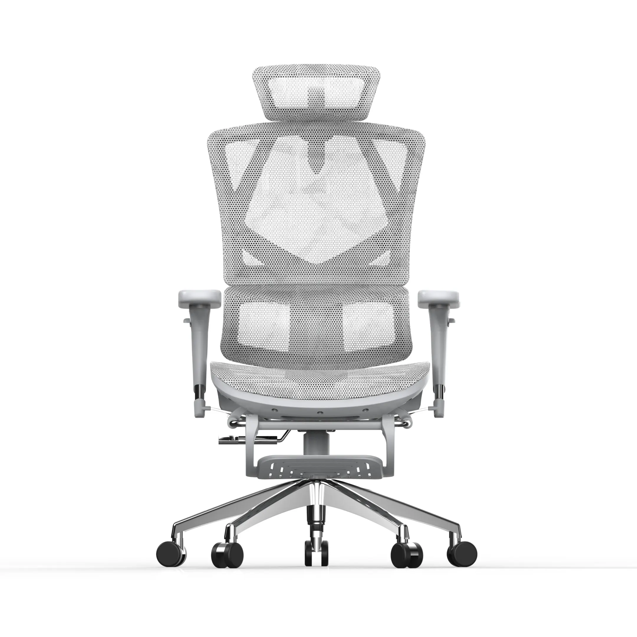 2021 г., Sihoo M90B, кресло руководителя с подставкой для ног, серая рама, офисное кресло