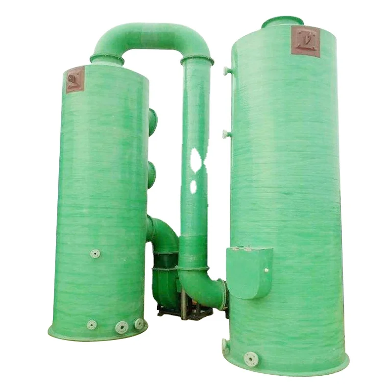 FRP desulfurization tower waste gas treatment spray tower acid mist absorption air purification tower dust collector equipment