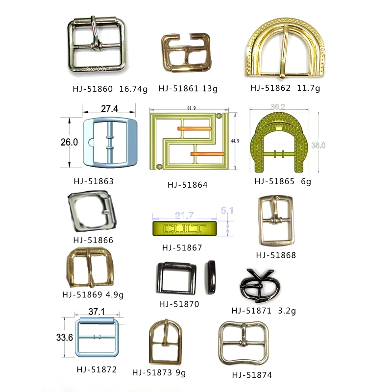 BX  Wholesale Metal D Ring Buckle Metal Belt Buckle Blank Baseball Cap Metal Buckle