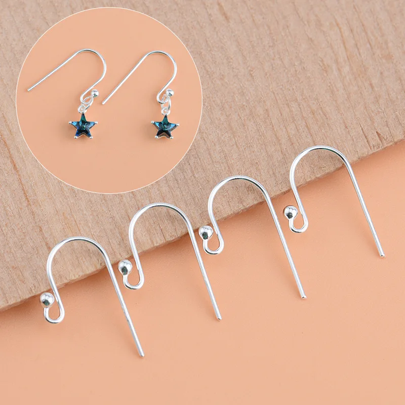 925 sterling silver DIY Jewelry accessory S925 earring hook to make earrings sterling silver ear hooks
