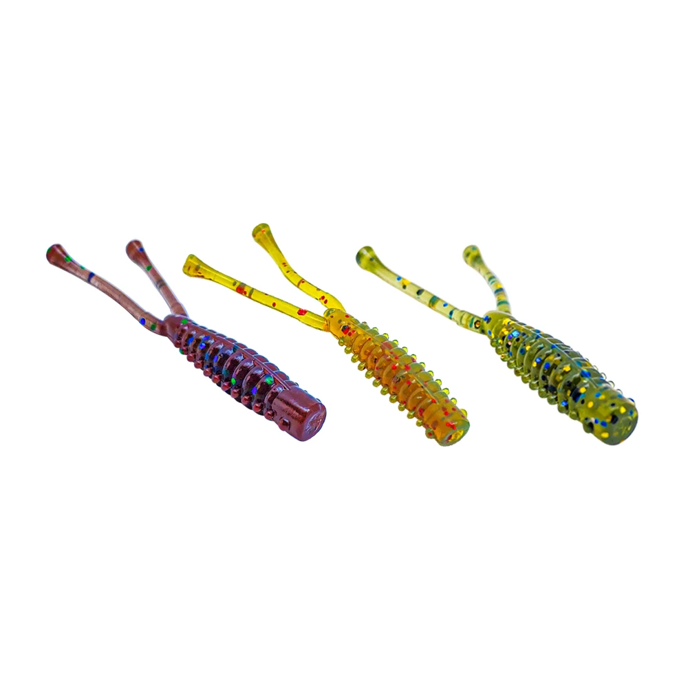 HONOREAL HNBDS107  40mm 0.41g Custom Soft Bait  Lure Artificial Forked Tail Fishing Bait
