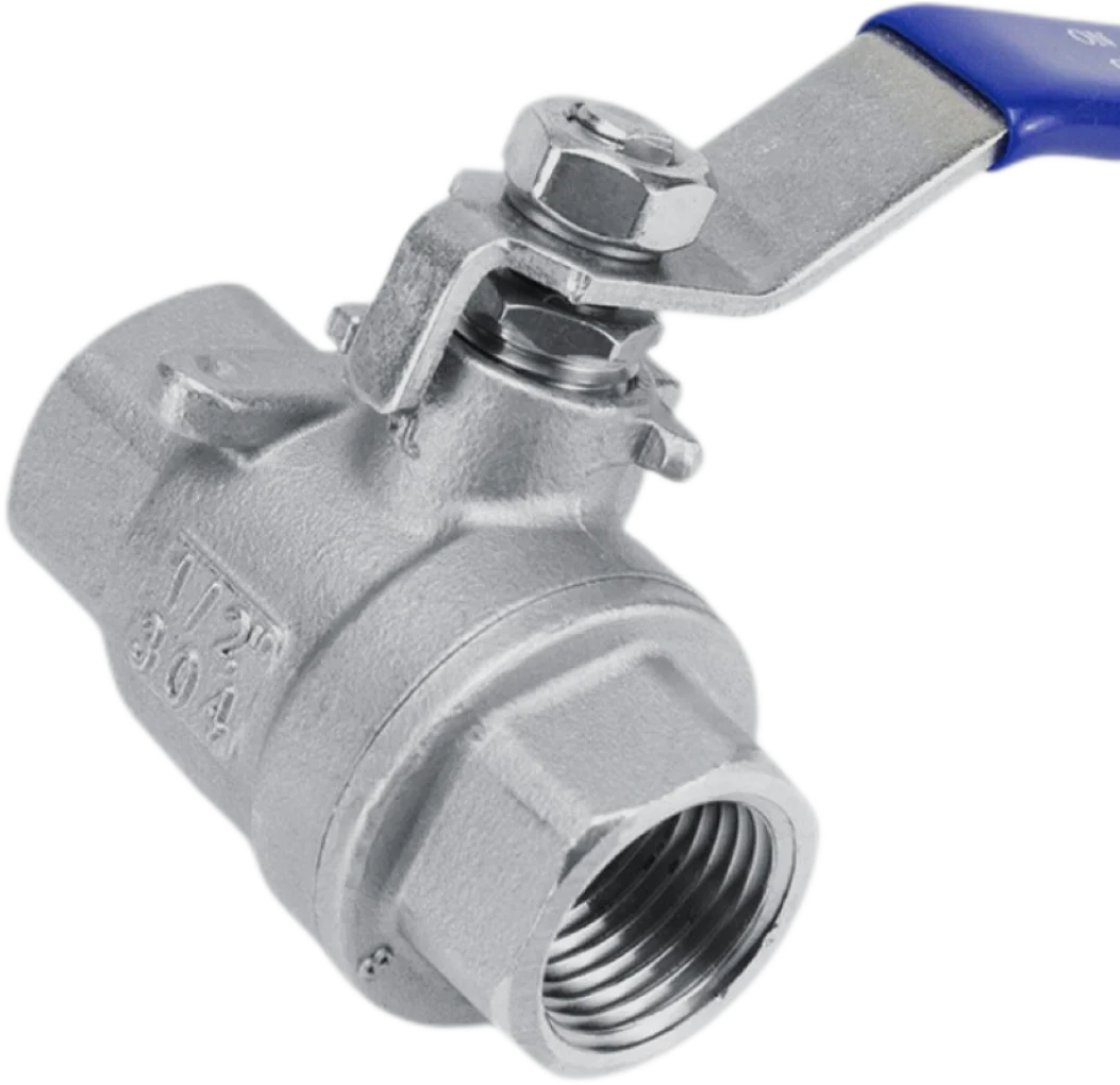 Factory Direct Wholesale Price Manual thickened Two piece stainless steel ball valve