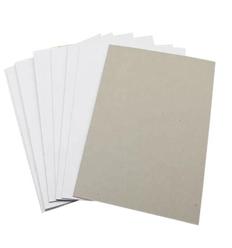 Wholesale 230gsm-1500gsm duplex board white grey back for cake board