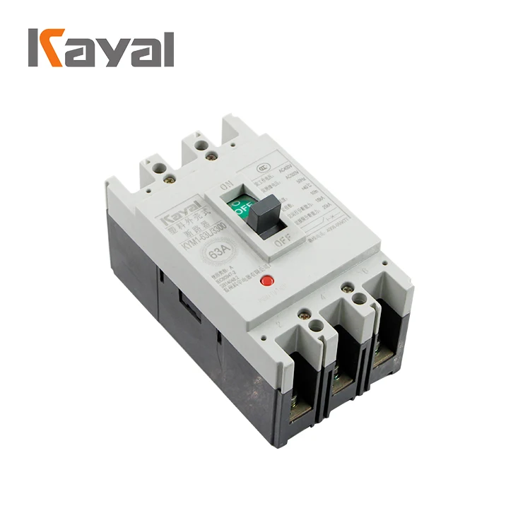 KAYAL 4 pole 400A 500A 630A Solar PV Moulded Case Circuit Breakers DC MCCB