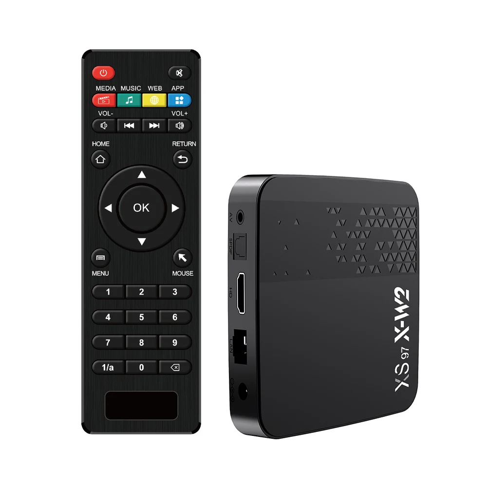 Оптовая продажа новых материалов XS97 X-W2 S905W2 Android 11 5G двухдиапазонный WiFi лучший android tv box с Google голосовым помощником