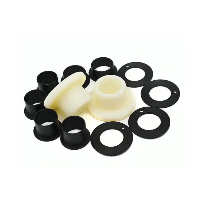 Plastic nylon bushing flame retardant flat strain square hole shaft sleeve motor shaft bearing sleeve