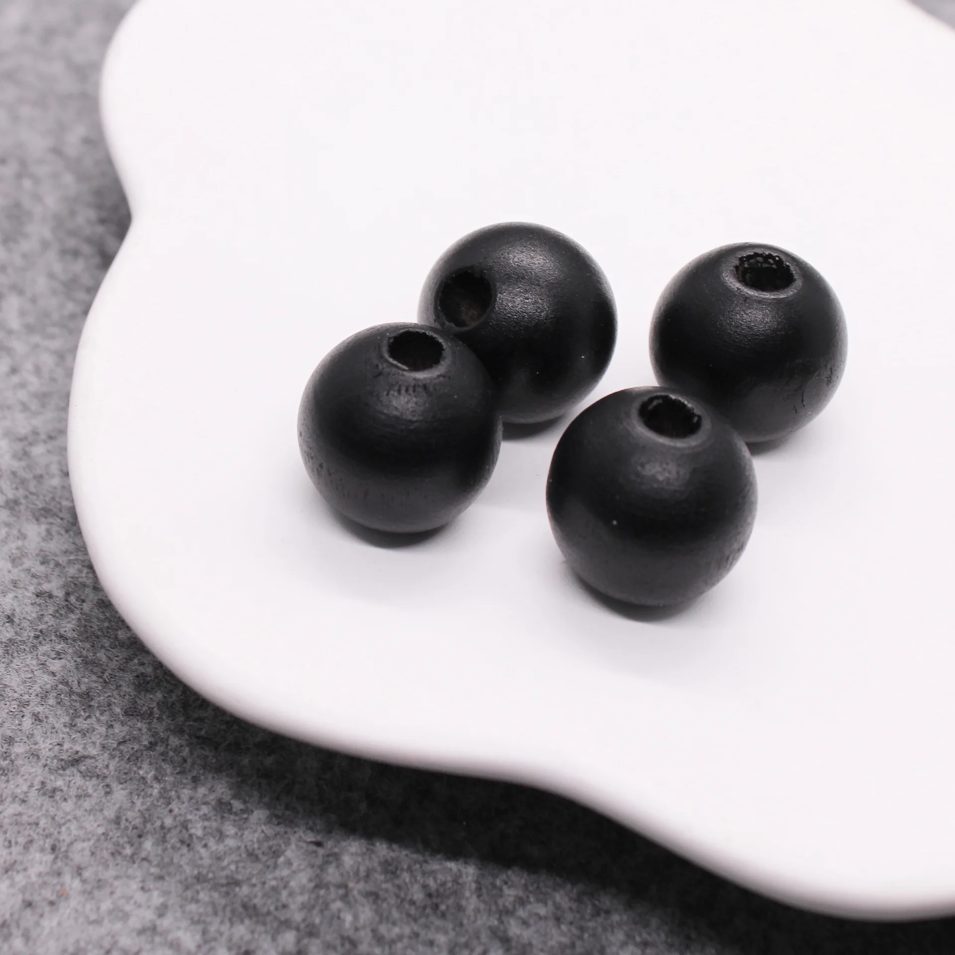 JX Wholesale 16MM Natural Colorful Wood Loose Beads Wooden Beads with Hole for DIY Jewelry Making Pen Bracelets Accessories