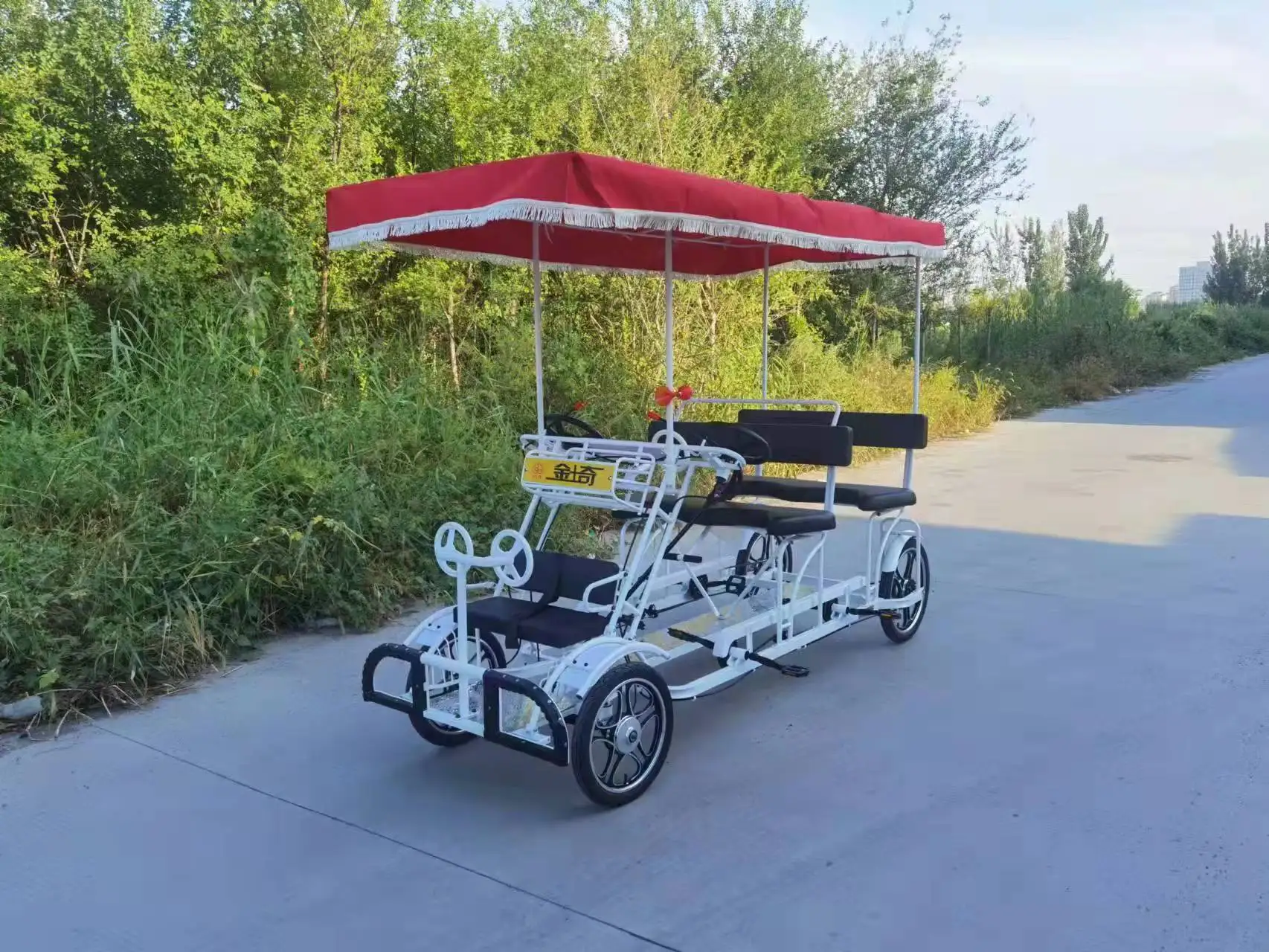 new design tandem bicycle for family adult tandem bikes 4 seater tour bicycle 24 inch 4 person tandem bike for sale