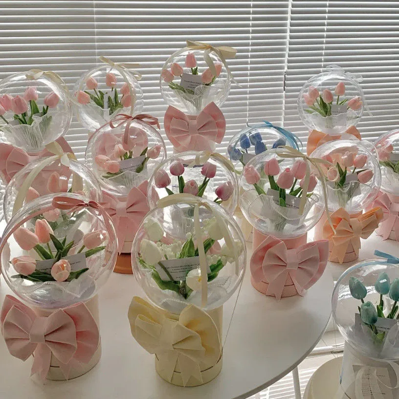 Подарок на день рождения «сделай сам» ведро для объятий букет из акриловых шариков прозрачный акриловый шар Bobo