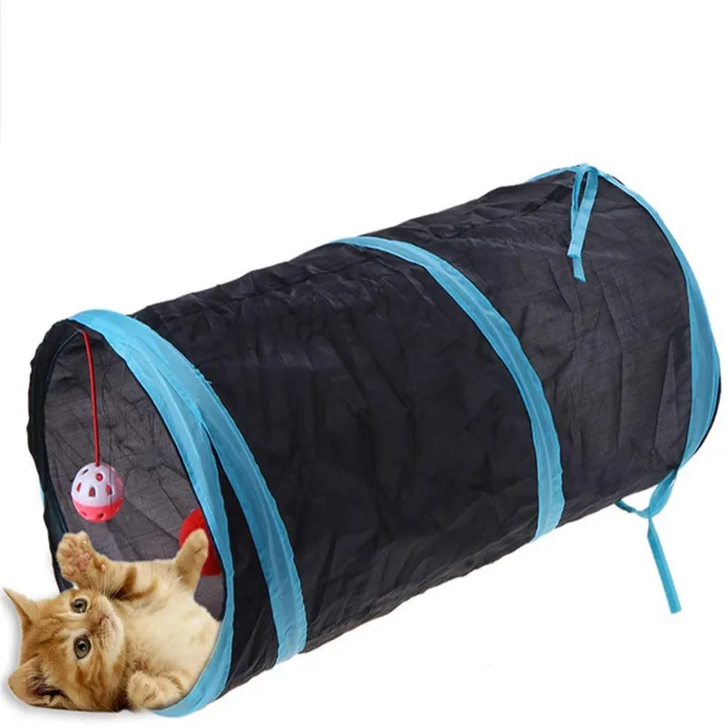 Custom Cat Play and Mat Home Foldable Soft Tubes Toys Tunnel For Dogs Rabbits Pets Kittens Bed Indoor