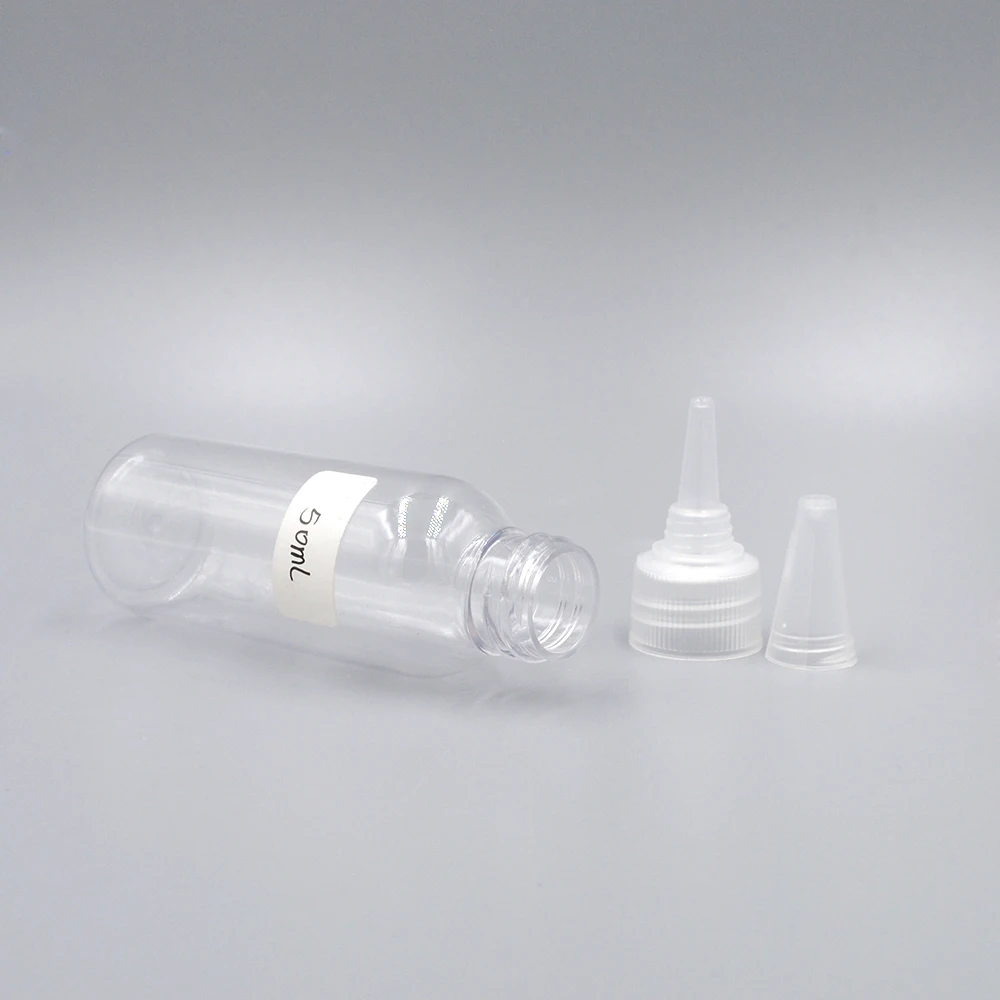 100ml 120ml 200ml empty plastic pet bottle manufacturers for ink pigment and hair oil customize bottles package