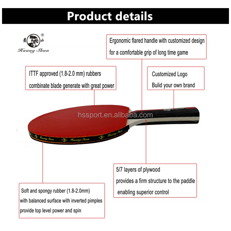 Ракетка для настольного тенниса ITTF с логотипом под заказ, Высококачественная эластичная резиновая губка с 7 звездами для пинг-понга, ракетка из липы для настольного тенниса