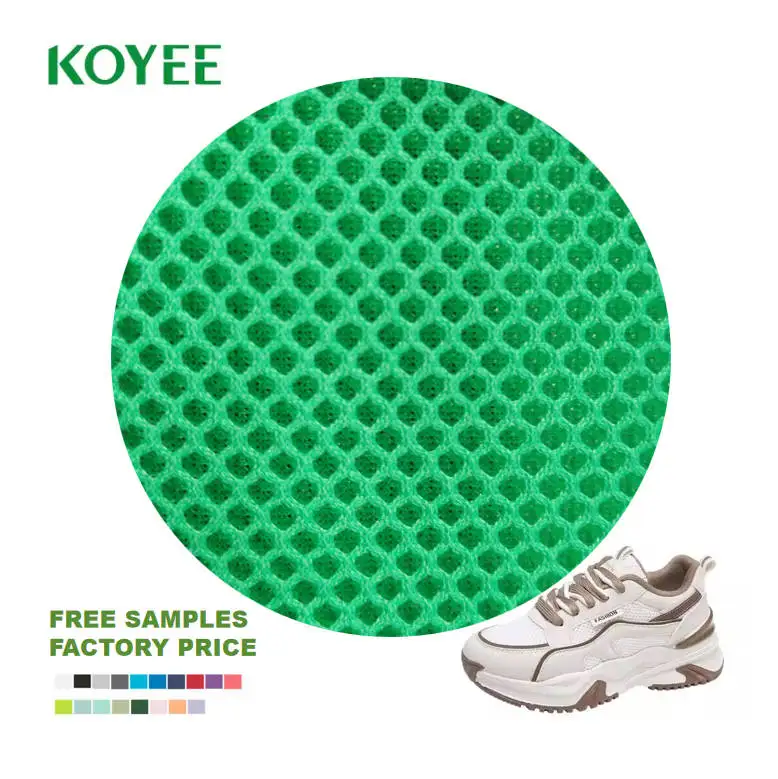 2024 Custom 100%Polyester 3d air spacer sandwich quick dry sport mesh bird eye mesh fabric for sports shoes