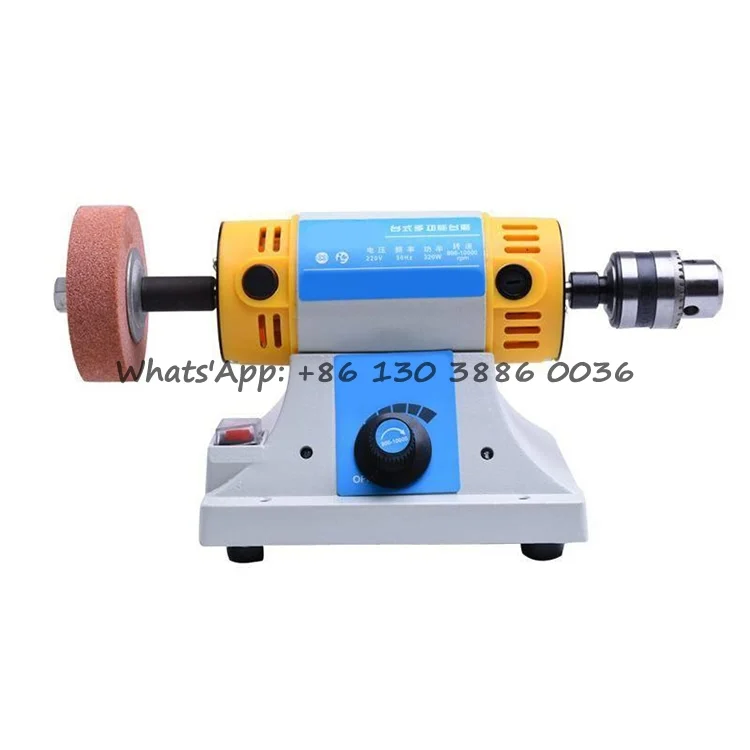 Factory Price 220-240V Adjustable Speed Jewelry Metal Lathe Bench Polisher Mini Diy Craft Buffing Grinding Machine for Wood