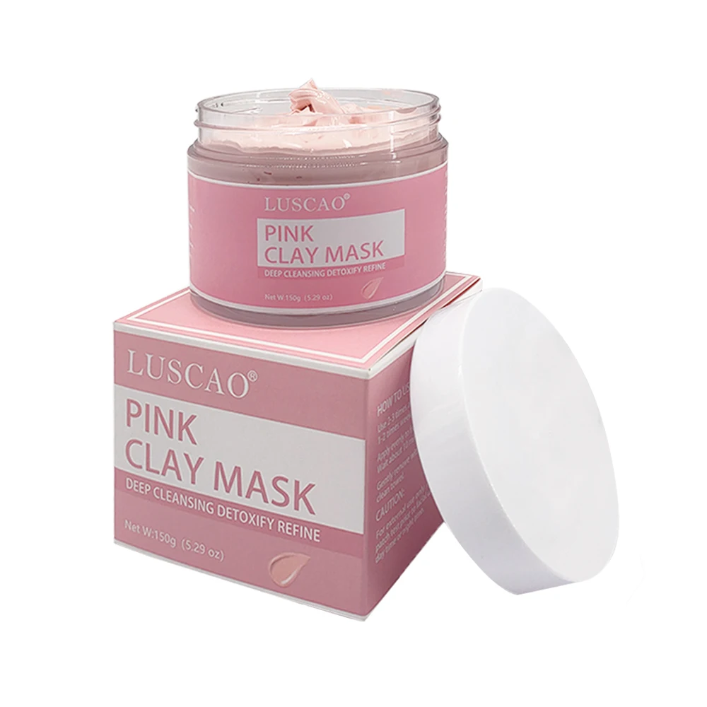 Pure Natural Pink Kaolin Facial Clay Mask Face Mud Mask Cleansing Skin Acne