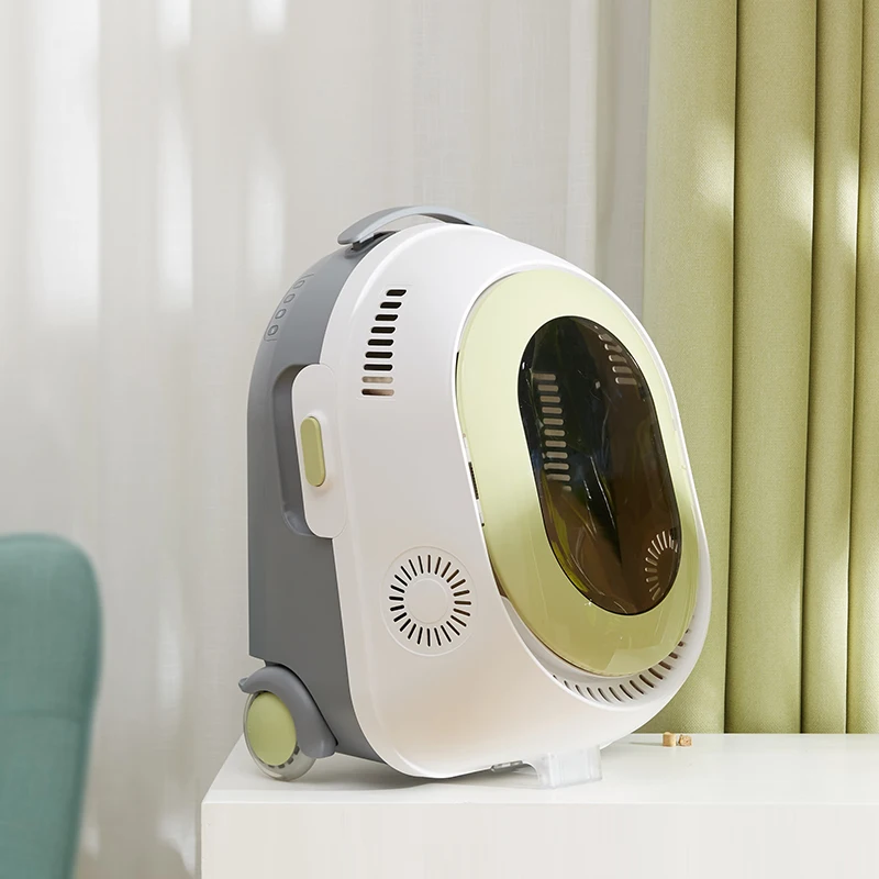 Multifunction portable dogs cats carrier carry basket transparent breathable pet travel bag air circulation pet backpack bag