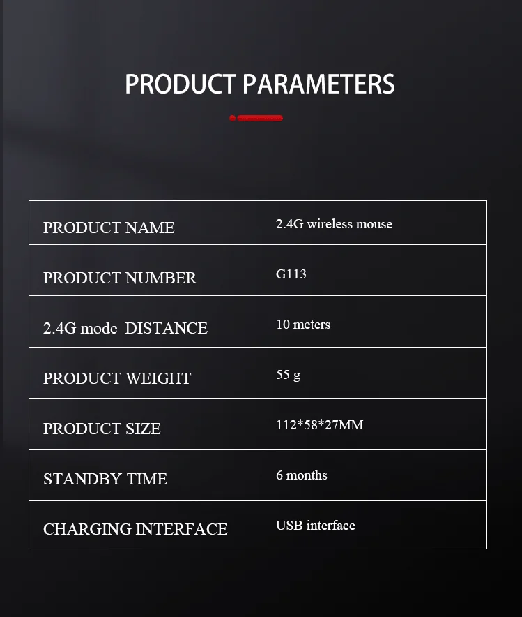 Thin Slim 2.4G Optical Computer Mouse 1600 DPI Adjustable Mouse wireless gaming office  mouse with led light