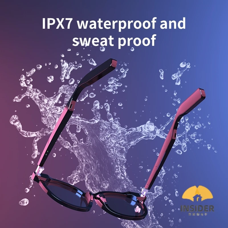 Fashion New Outdoor Riding Hiking Sports Glasses Microphone Smart Camera Sunglasses Headset Smart Sunglasses