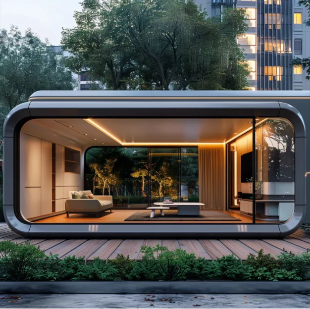 Современный космический капсульный дом 2 спальни с кухонным контейнером housespace капсула кофе магазин быстрого питания