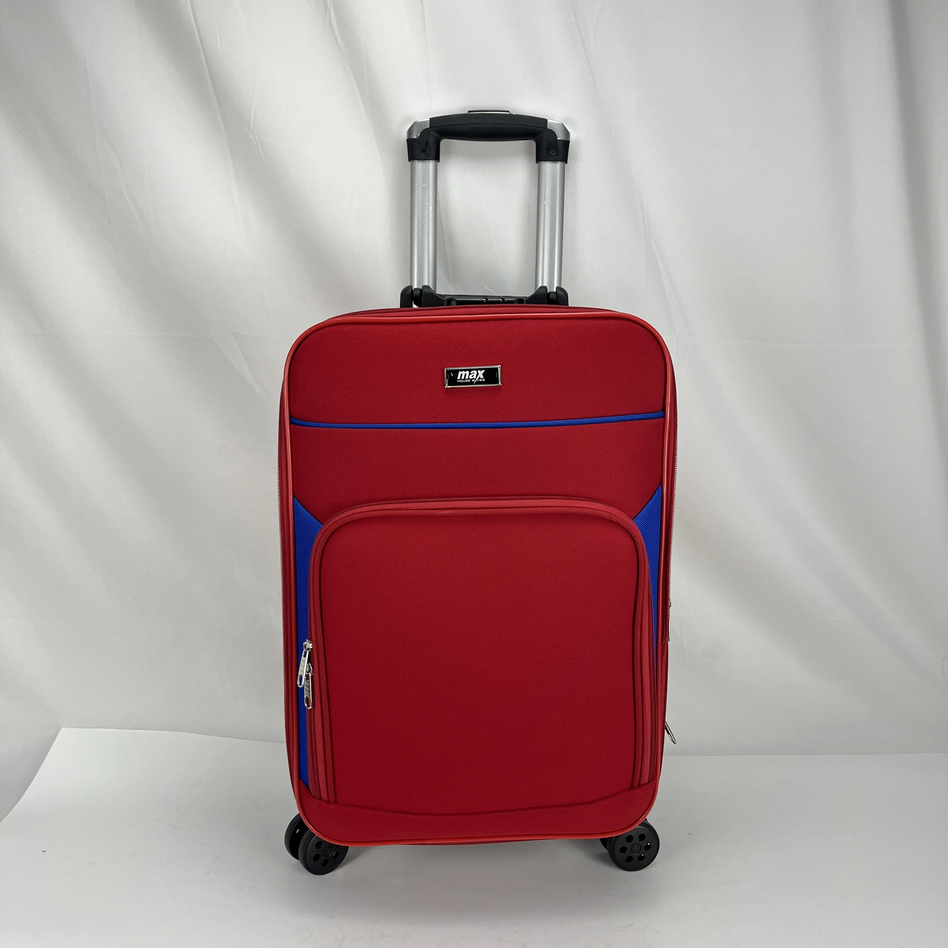 Qideming 2023 New Design Soft Luggage Trolley Bag Oxford Customized Logo Suitcase High Quality Luggage Suitcase