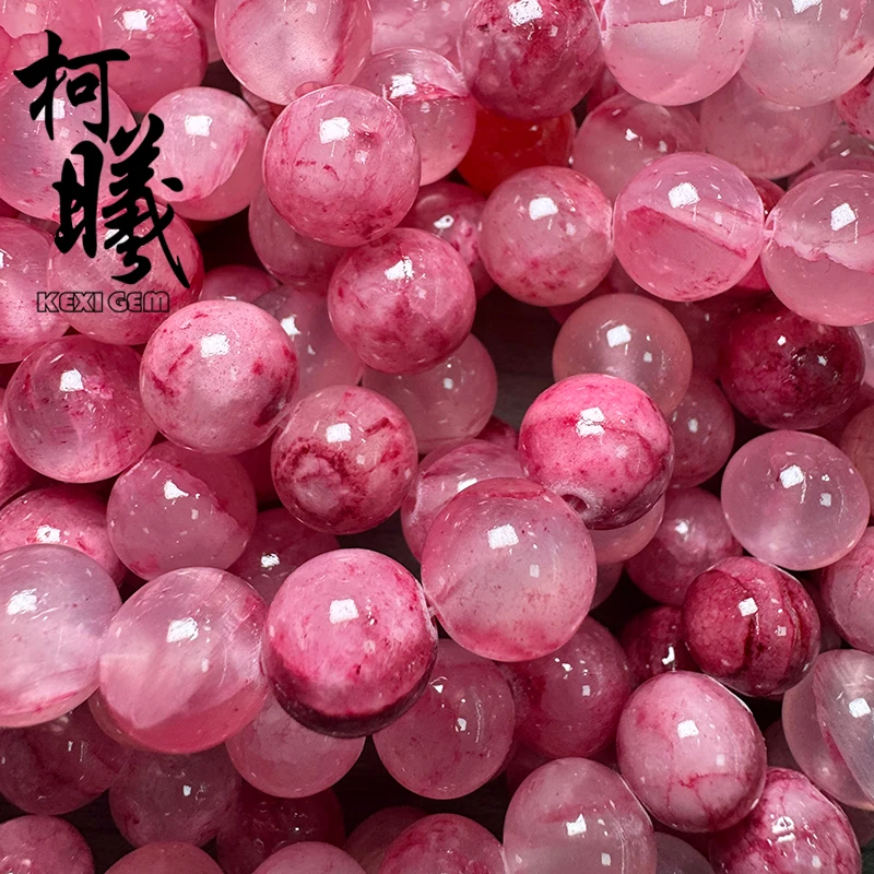 Wholesale Cheap Price Red Persian Jade Beads 4-12mm Round Smooth Loose Spacer Stone Beads Diy Bracelet Necklace