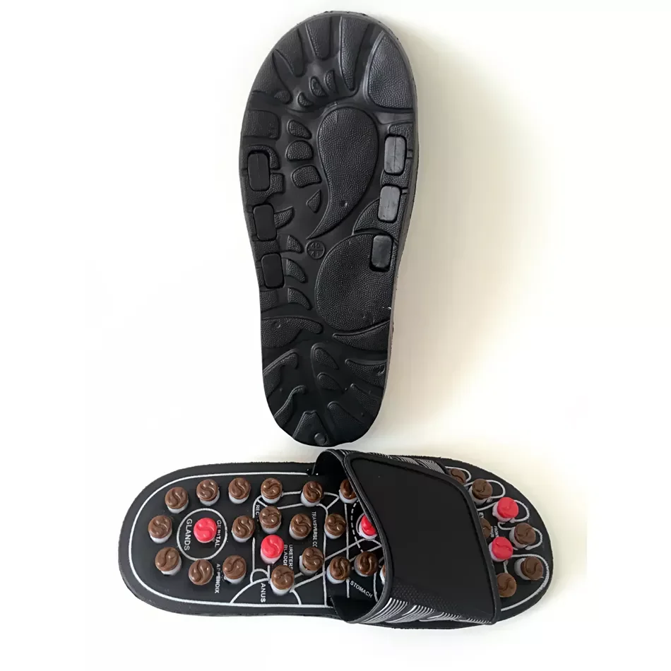 Acupoint Massage Slippers Sandal For Men Feet Acupressure Rotating Foot Massager Shoes