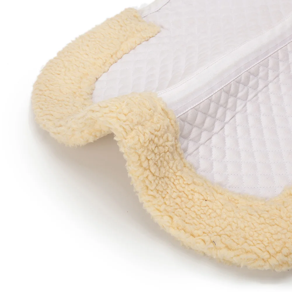 OEM белый ремешок из овчины хлопчатобумажная ткань английская покупка полуподушка для конных скачек верховая езда