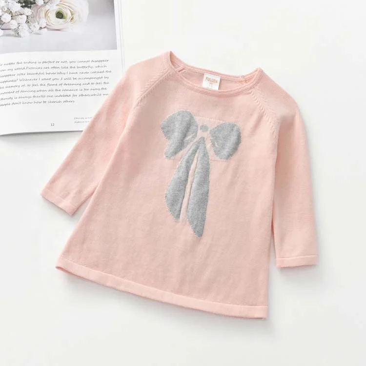 New arrival kids fall round neck cute cartoon bear sweater vest