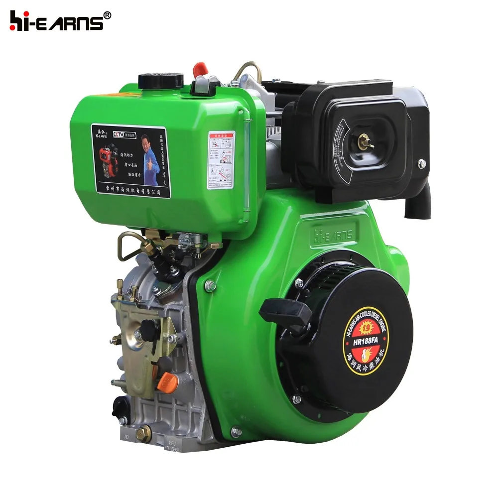 13hp 1-цилиндровый с воздушным охлаждением дизельный двигатель цены (188FA)