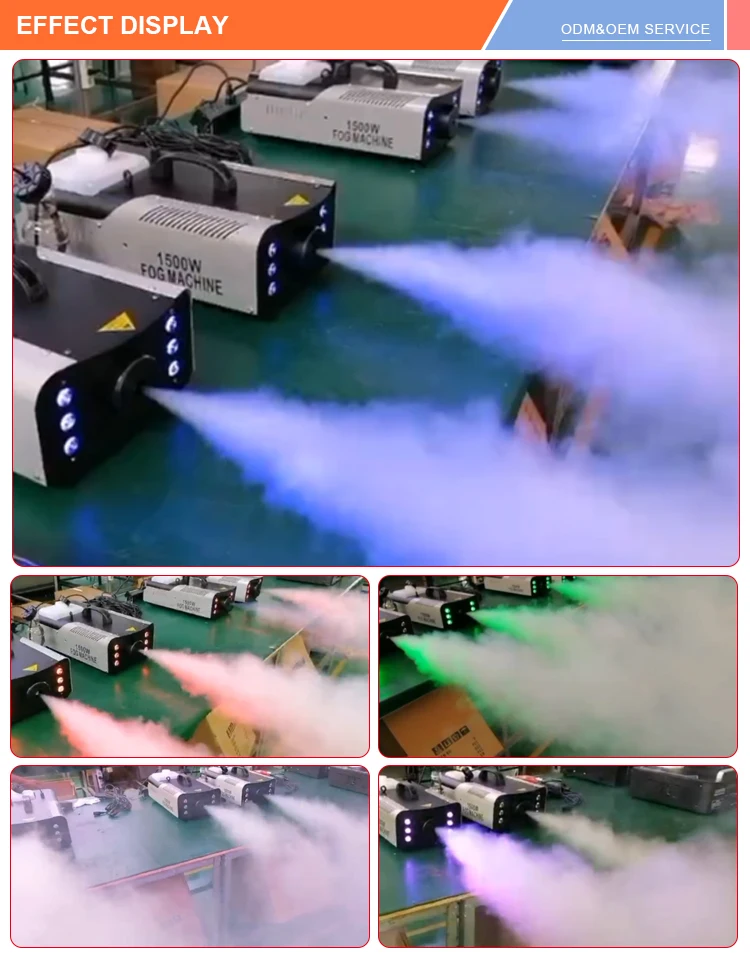 Stage Equipment Dmx  Wire Control 1500W Smoke Fog Machine Stage Light For Stage
