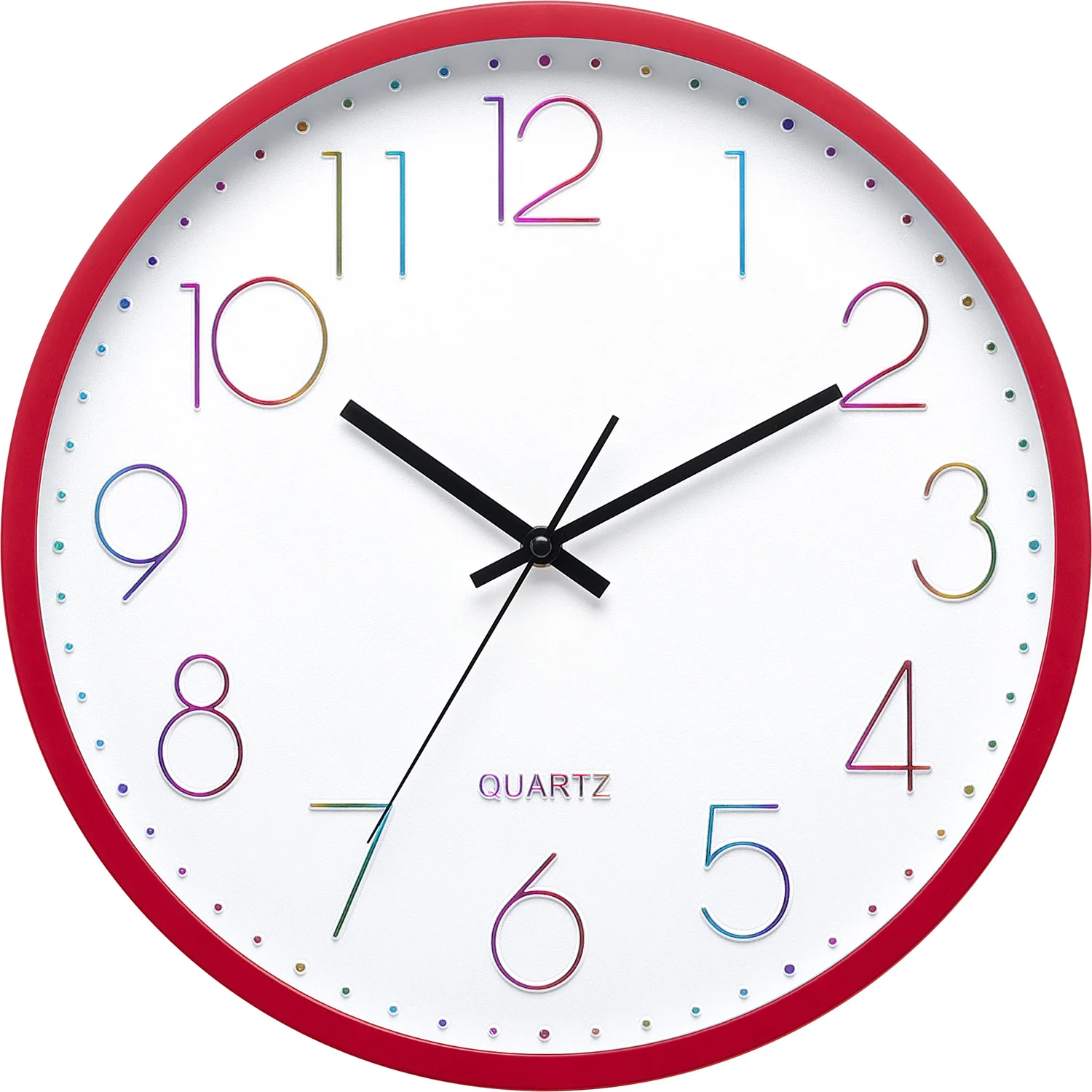Custom 12inch 30cm clock wall clock  Fluorescent Circular Living Room   Wall Clock