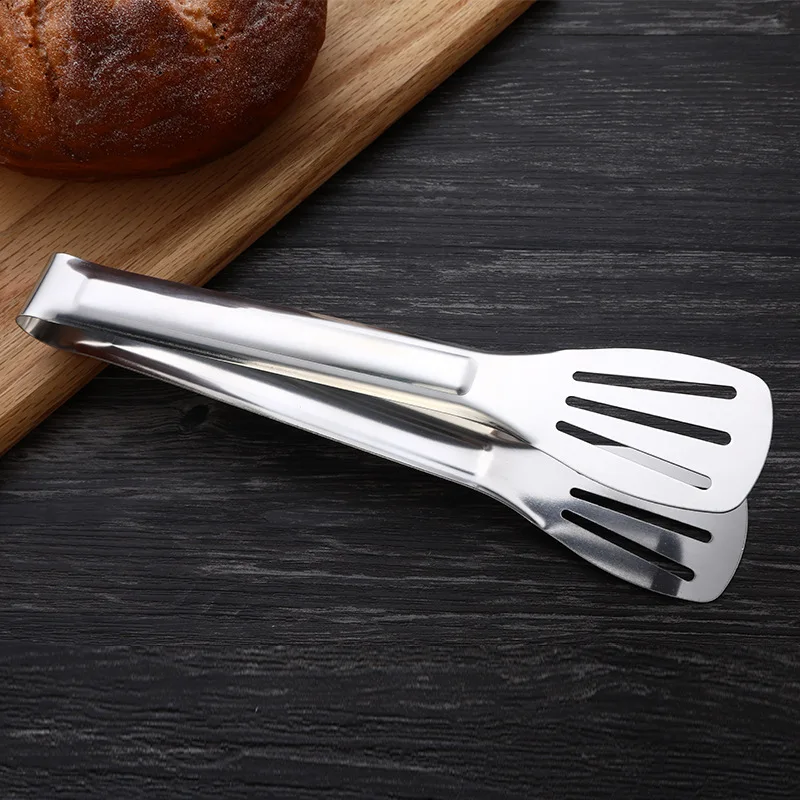 Outdoor accessories BBQ food tongs kitchen stainless steel cooking utensils food tongs