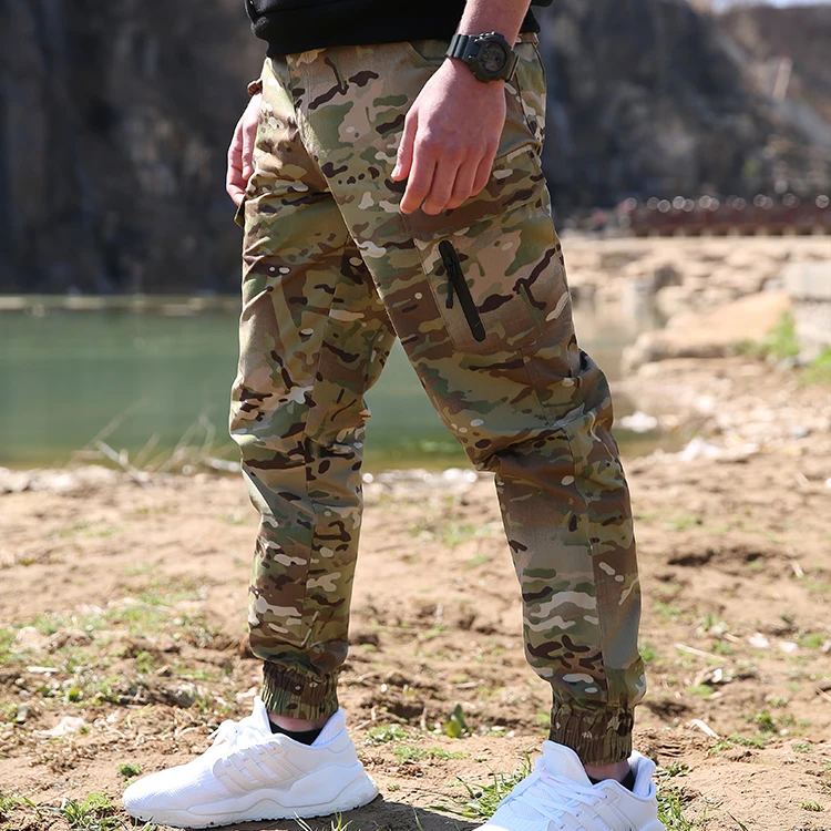 Camouflage Pant Military Men Side Pocket Camouflage Blank Cargo Pant Wholesale