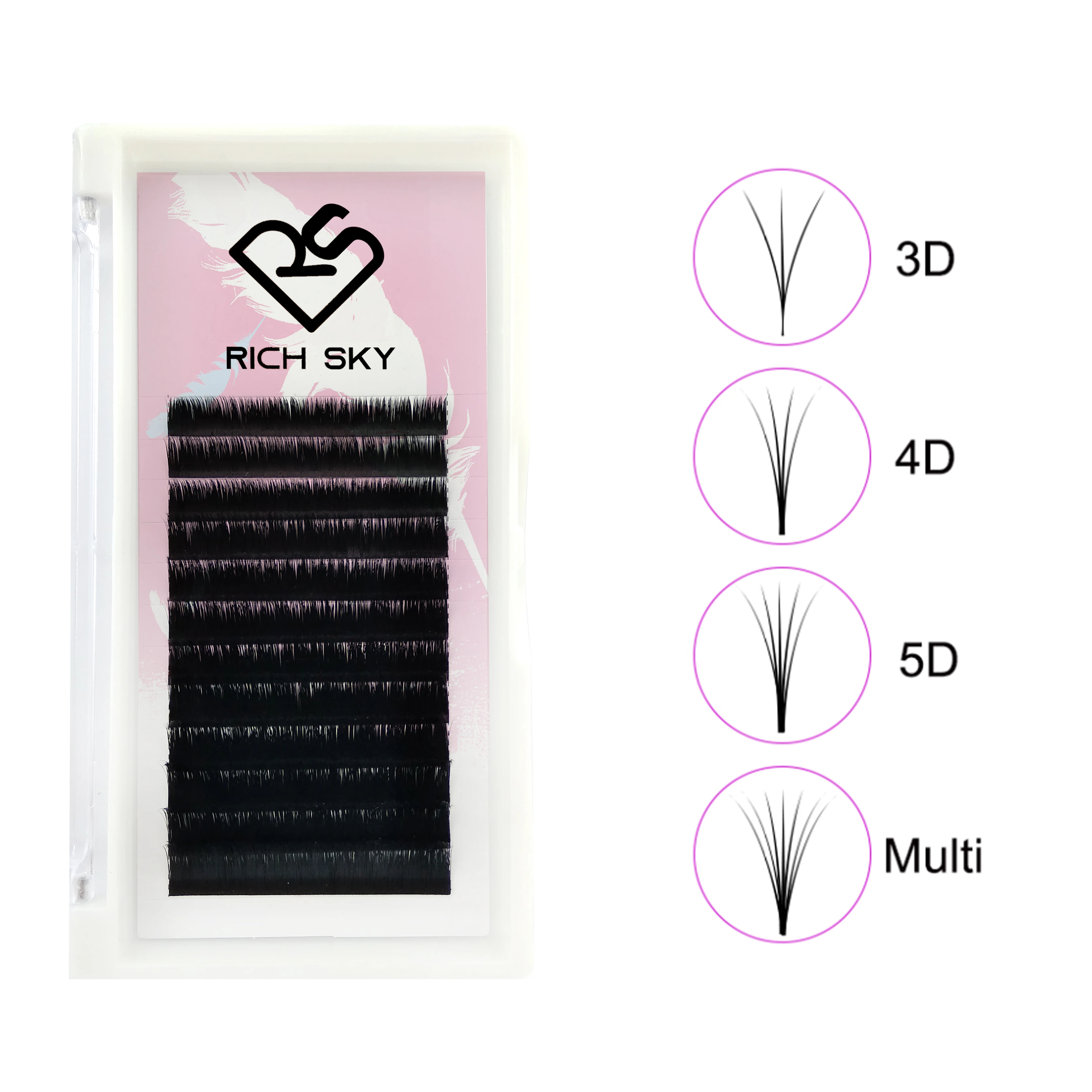 Silk Easy Fanning Eye Lashes Extensions Lovely Short Tray Flower Korean Korean PBT Fiber Natural Black & Brown Synthetic Hair