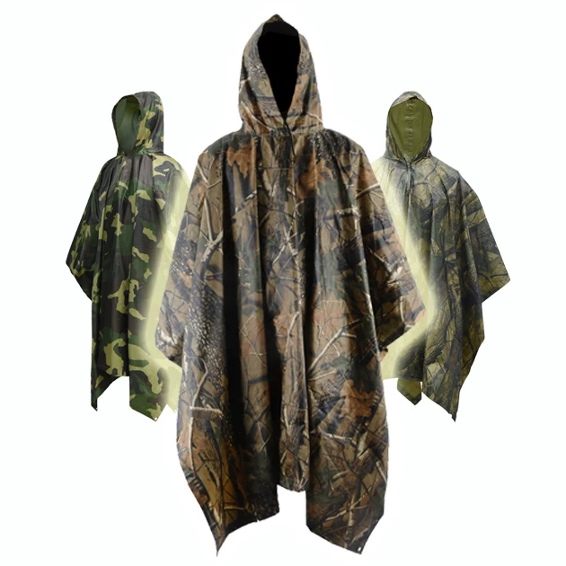 Multifunctional tent cape Poncho Camping field special training raincoat Construction worker security uniform waterproof