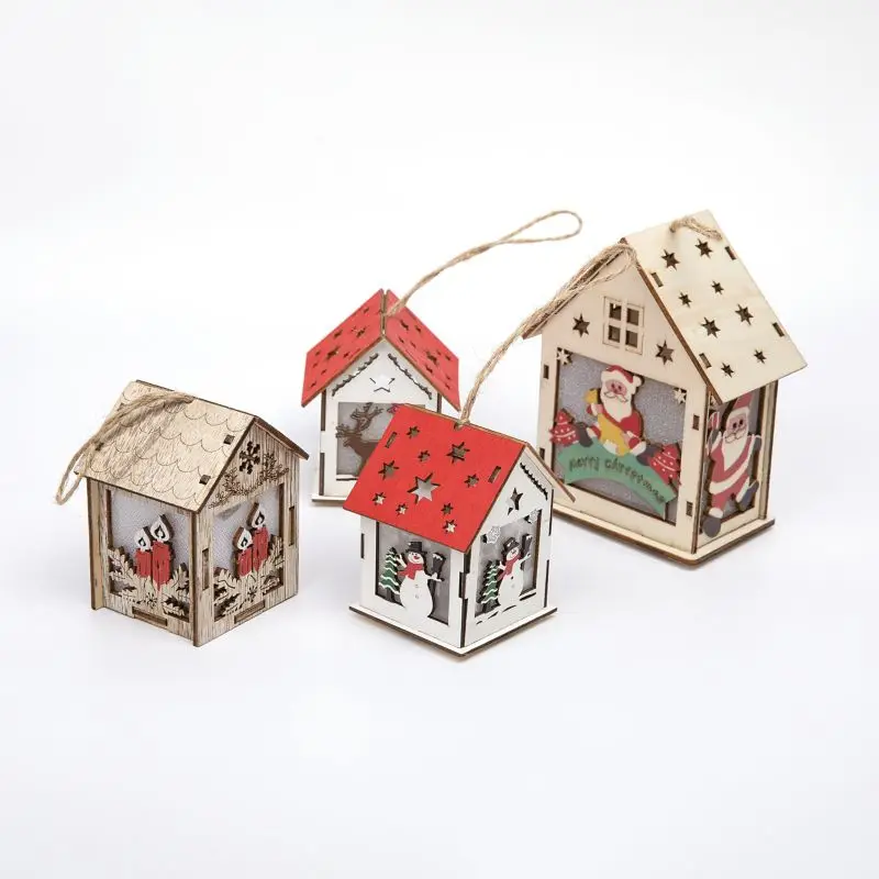 Hot New Products Christmas House Tree Ornament Country Decoration