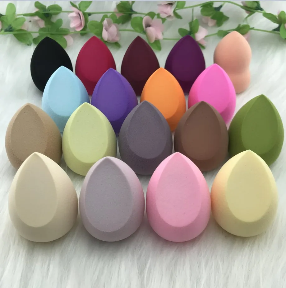 Private label Foundation latex free super soft beauty cosmetic makeup sponge blender puff with custom logo printed on package