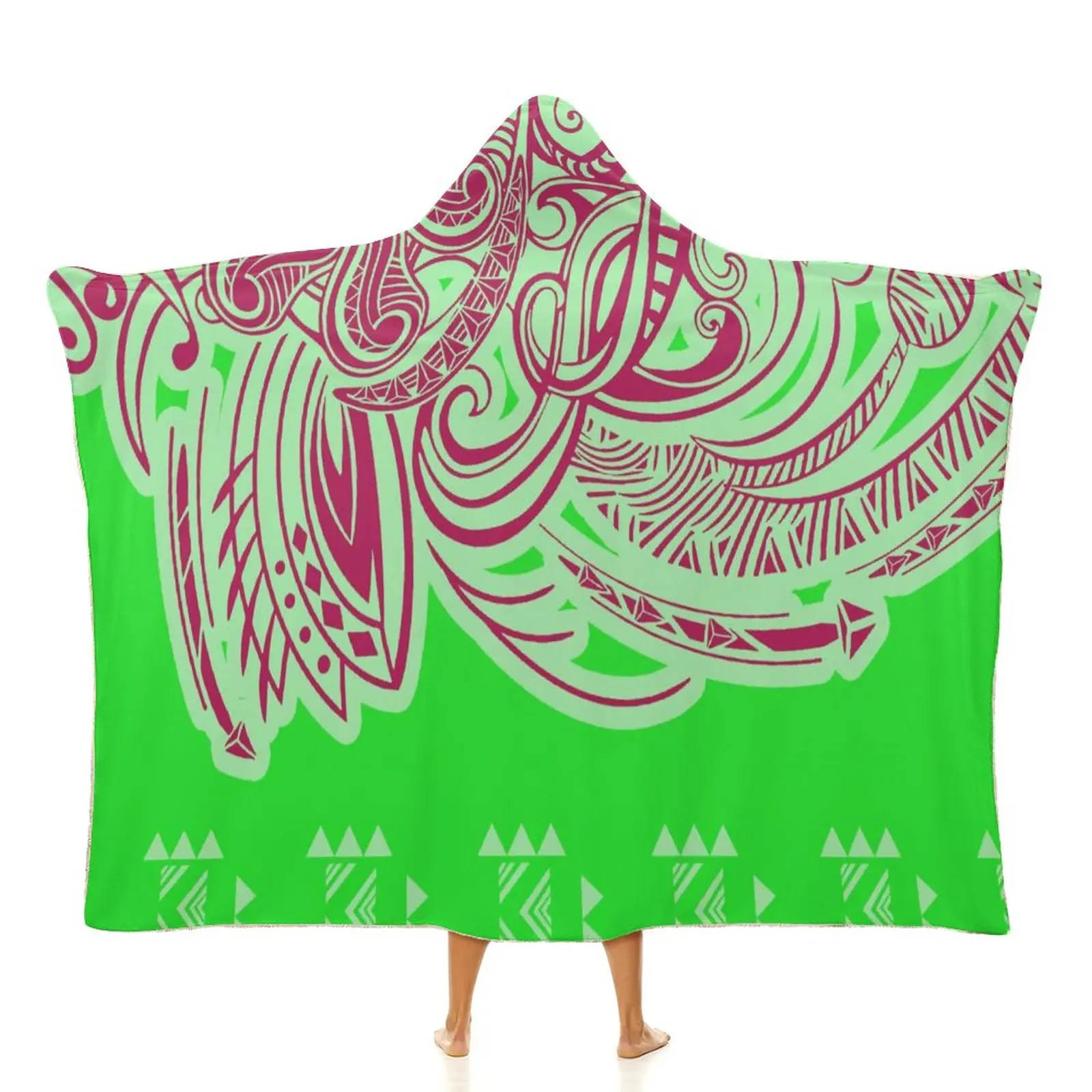 Brand New Pacific Island Art Flannel Fleece Blanket Customized On Demand Fleece Throw Blanket For Bed/Pet/Car