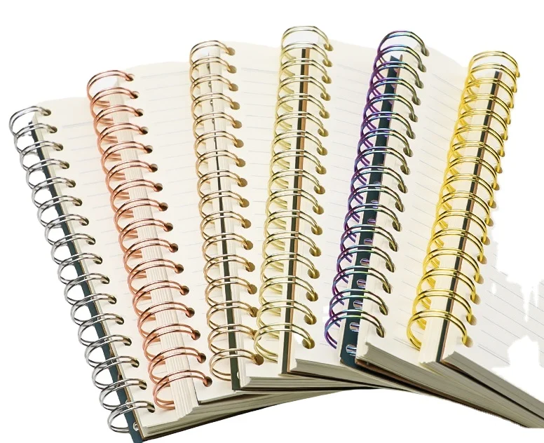 Electroplated gold YO circle binding circle notebook calendar, high-quality and environmentally friendly double wire circle