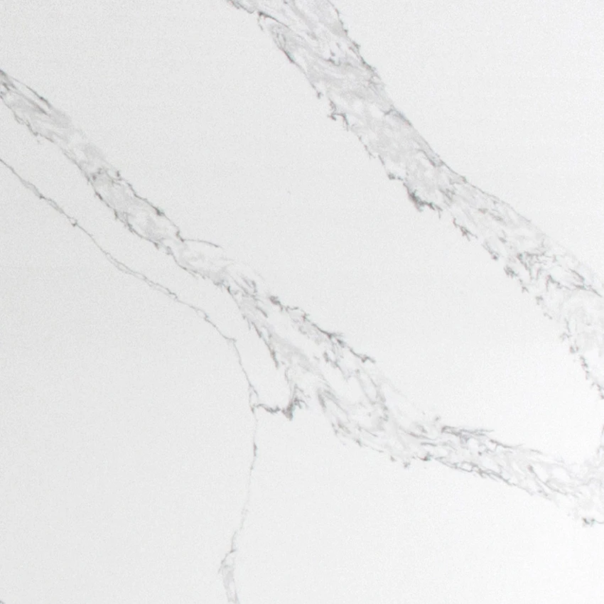 Quartz kitchen countertop  engineered big slab 20mm thickness calacatta artificial quartz stone